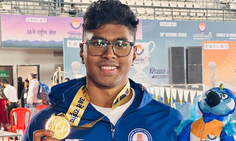 National games 2025: TNs Benedicton sets new national record en route to gold medal