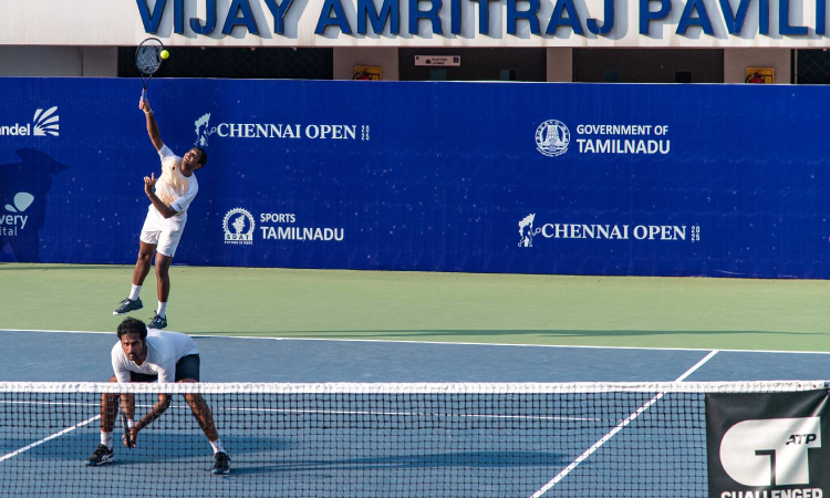 Chennai Open ATP Challenger: Defending champions Ramanathan, Myneni reach doubles final