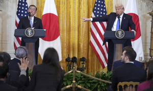 US President Trump, Ishiba reaffirm resolute commitment to complete denuclearization of North Korea US President Trump, Ishiba reaffirm resolute commitment to complete denuclearization of North Korea