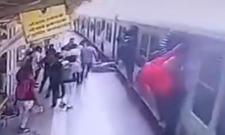 WATCH | Mumbai: Woman cop saves commuter from being dragged under local train; video goes viral