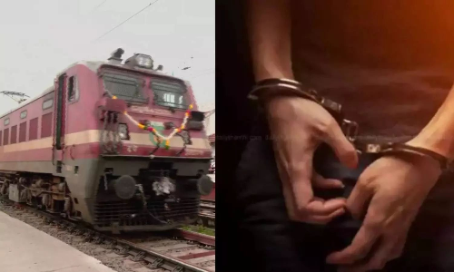 Four youngsters place huge stones on train track to record reels near Tirunelveli