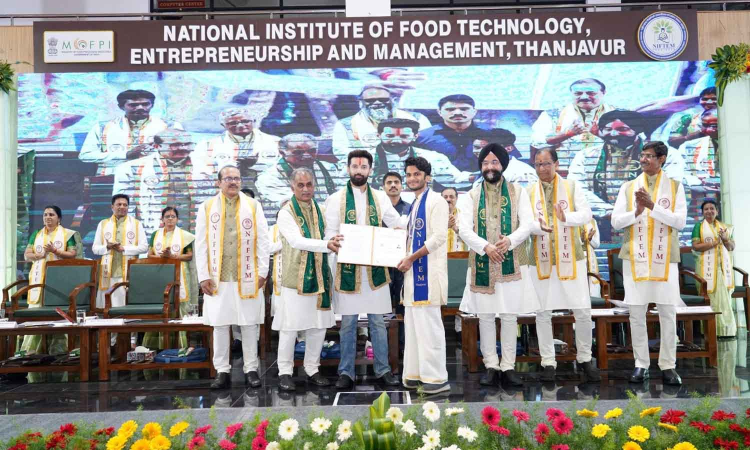 Minister Chirag Paswan confers degrees to NIFTEM UG, PG students Minister Chirag Paswan confers degrees to NIFTEM UG, PG students