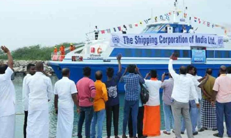 Ferry service resumes from Nagapattinam to Sri Lanka after two months Ferry service resumes from Nagapattinam to Sri Lanka after two months