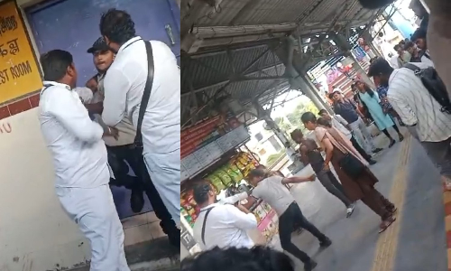 Commotion at Tambaram railway station as passenger clashes with ticket inspector