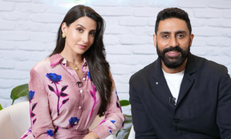 Abhishek Bachchan urges filmmakers to cast Be Happy co-star Nora Fatehi in lead roles Abhishek Bachchan urges filmmakers to cast Be Happy co-star Nora Fatehi in lead roles