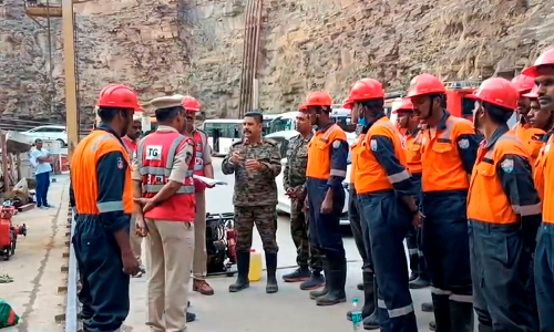 Telangana tunnel collapse: Search ops underway to locate seven missing persons