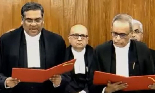 Justice Joymalya Bagchi takes oath as SC judge