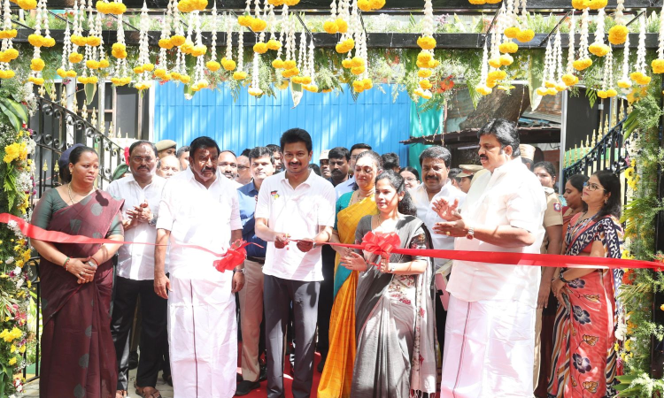 DyCM Udhayanidhi Stalin inaugurates upgraded park in Nungambakkam DyCM Udhayanidhi Stalin inaugurates upgraded park in Nungambakkam
