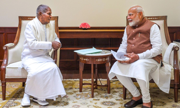 PM Modi meets Ilaiyaraaja, hails him as trailblazer in every sense PM Modi meets Ilaiyaraaja, hails him as trailblazer in every sense