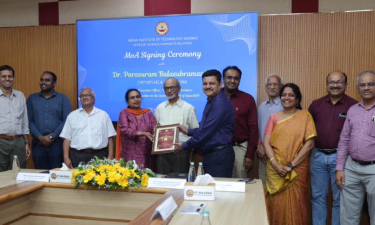 IIT Madras alumnus donates Rs 5 crore to AquaMAP water management center IIT Madras alumnus donates Rs 5 crore to AquaMAP water management center