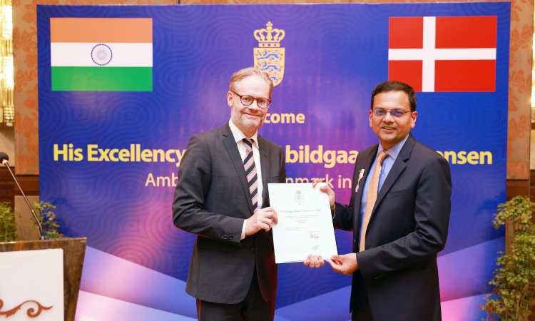 Vijay Sankar, Sanmar Group chairman, honoured Vijay Sankar, Sanmar Group chairman, honoured