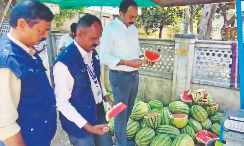 1,200 kilos of adulterated watermelon seized in Madurai