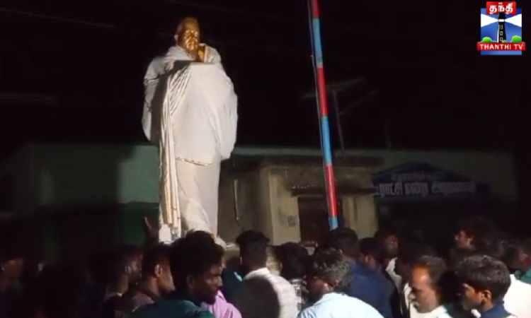 Villagers protest against removal of Ambedkar statue in Kancheepuram