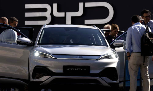 Chinese electric vehicle maker BYD reports 2024 revenue over USD 100B topping Teslas sales