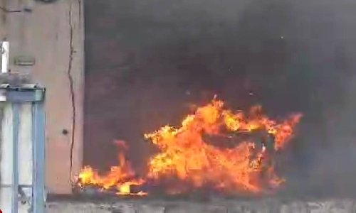 Massive fire engulfs cold storage facility near Poonamallee