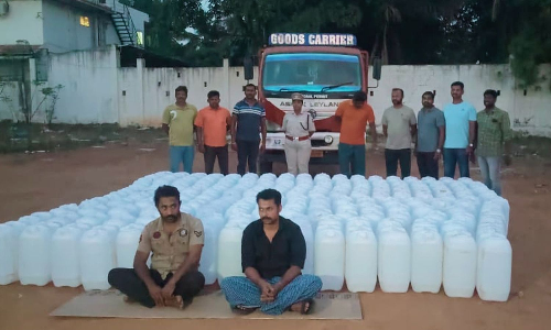 Tamil Nadu: Enforcement Bureau CID seizes 7,525 litres of rectified spirit, 2 held