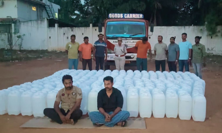 Tamil Nadu: Enforcement Bureau CID seizes 7,525 litres of rectified spirit, 2 held