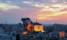 Israel launches strong airstrike on Beiruts southern suburbs