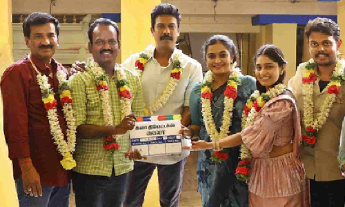 Work on Samuthirakani, Remya Nambeesan-starrer ‘Baila’ begins in Rameswaram Work on Samuthirakani, Remya Nambeesan-starrer ‘Baila’ begins in Rameswaram