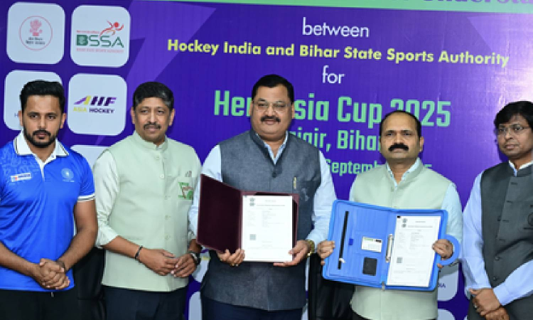 Rajgir to host mens Asia Cup, Hockey India signs MoU with Bihar Sports Authority Rajgir to host mens Asia Cup, Hockey India signs MoU with Bihar Sports Authority