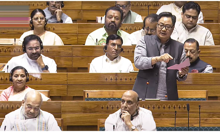 Contentious Waqf Bill tabled in LS; Rijiju says it deals with properties, not religion