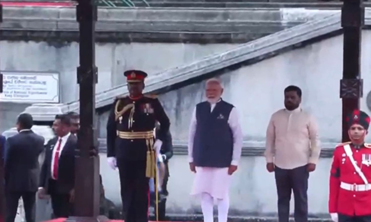 PM Modi receives ceremonial welcome as he begins Sri Lanka visit