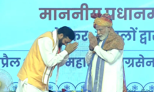 PM flags off Hisar-Ayodhya flight; lays foundation stone for new terminal building of airport