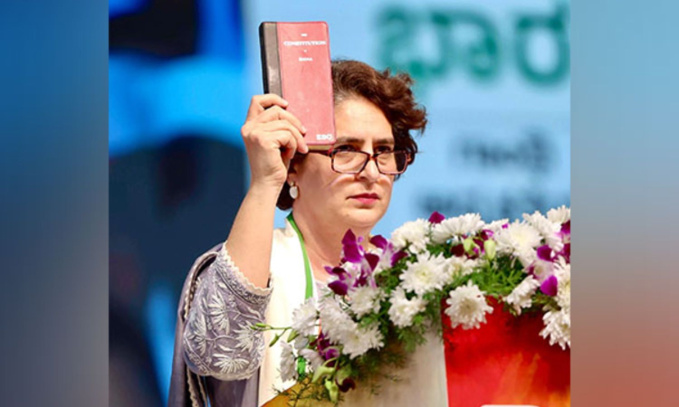 Priyanka Gandhi calls for protection of constitution on Ambedkars birth anniversary