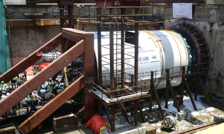 Chennai Metro Rail tunnel connecting Lighthouse and Thirumayilai to be completed by September Chennai Metro Rail tunnel connecting Lighthouse and Thirumayilai to be completed by September