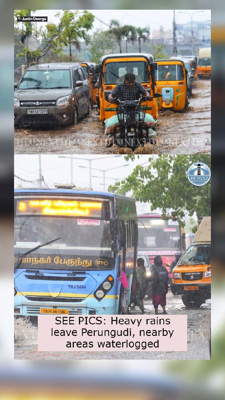 SEE PICS: Heavy rains leave Perungudi, nearby areas waterlogged SEE PICS: Heavy rains leave Perungudi, nearby areas waterlogged
