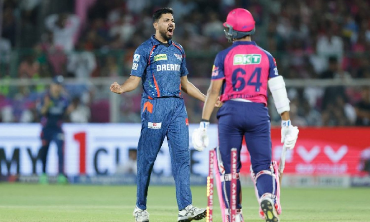 Avesh grabs three crucial wickets as LSG defeat RR by 2 runs in a thriller