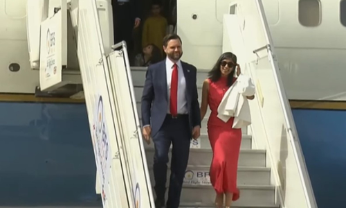 US Vice President Vance, his family arrive in Delhi to a warm welcome US Vice President Vance, his family arrive in Delhi to a warm welcome