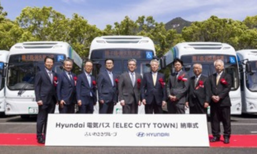 Hyundai Motor makes first-ever delivery of electric buses in Japan