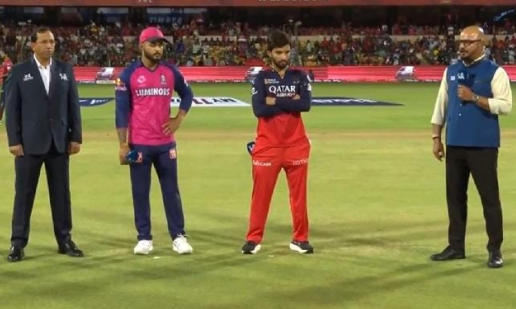 IPL 2025: RR win toss, opt to field against RCB