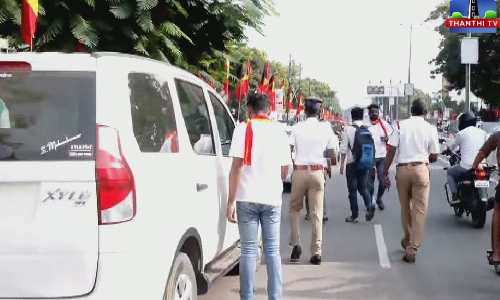 Vijay leaves for Coimbatore to attend TVK booth committee conference