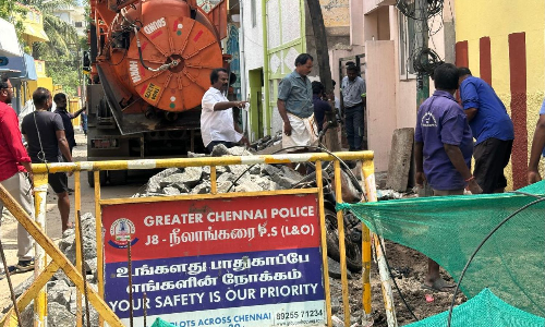 DT Next Impact: Drainage line construction begins in Kottivakkam