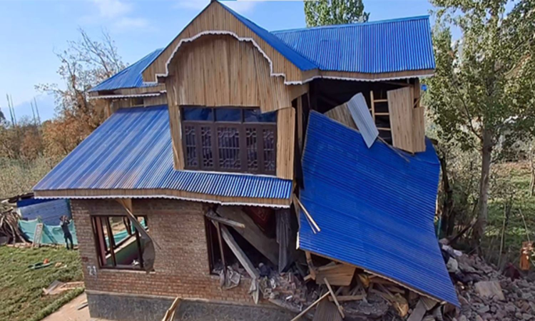 Pahalgam attack: House of another terror suspect demolished in J-Ks Shopian