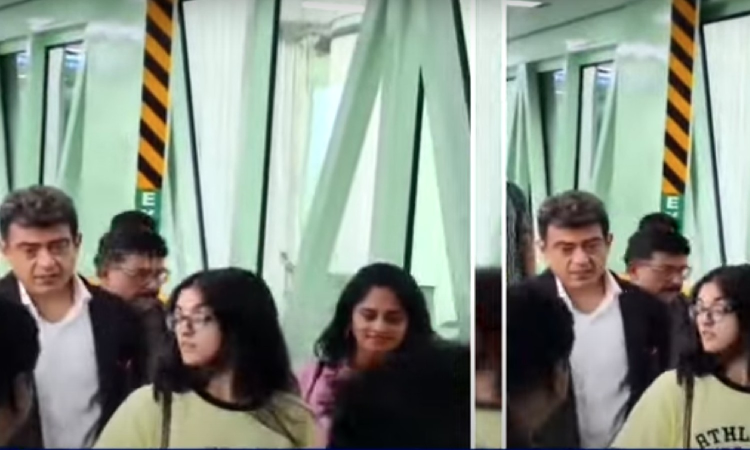 WATCH: Ajith Kumar flies to Delhi with family to collect Padma Bhushan award