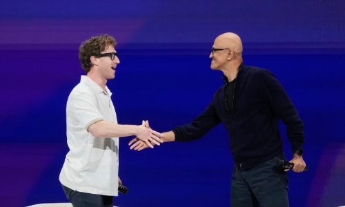 Meta launches AI app, Zuckerberg chats with Microsoft CEO Satya Nadella at developer conference