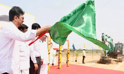 Dy CM Udhayanidhi Stalin inaugurates Chennai Peripheral Ring Road Phase III construction