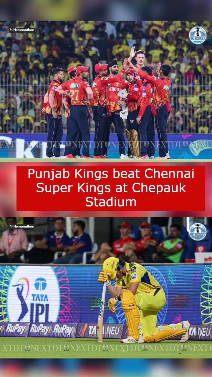 Punjab Kings beat Chennai Super Kings at Chepauk Stadium Punjab Kings beat Chennai Super Kings at Chepauk Stadium