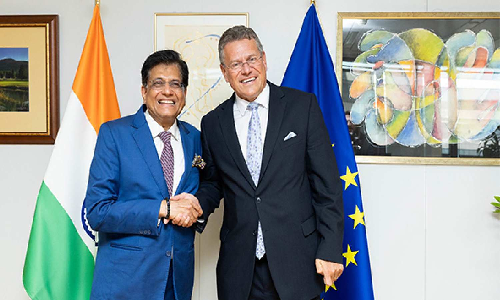 Piyush Goyal holds trade talks with EU Commissioner, India-EU reaffirm to conclude FTA by end of 2025