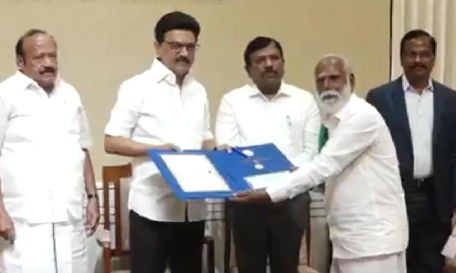 TN CM Stalin presents Nammazhvar awards to three farmers for excellence in organic farming
