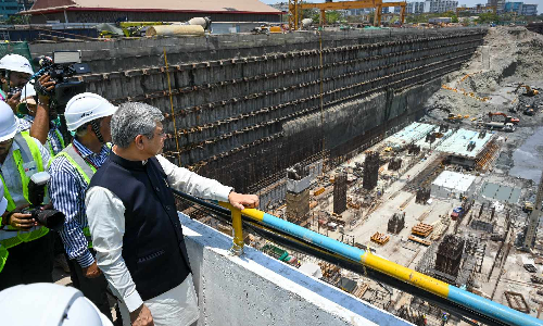 Work to build bullet trains origin station in Mumbai progressing very fast: Vaishnaw
