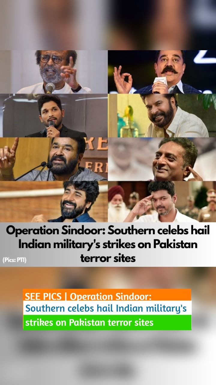 SEE PICS | Operation Sindoor: Southern celebs hail Indian militarys strikes on Pakistan terror sites