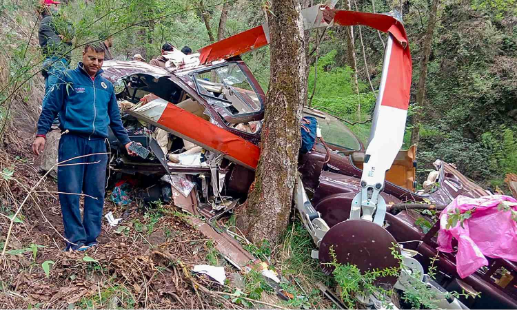 Helicopter crashes in Uttarakhand, five dead