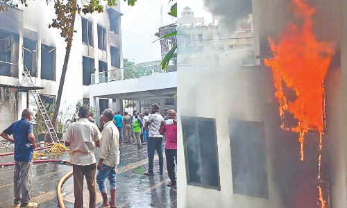 Bungalow fire kills couple; grandson, house help jump to safety from first floor in Chennai