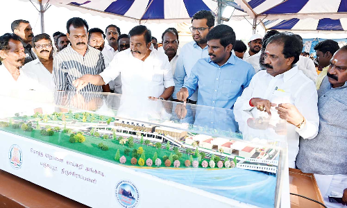 Panjappur set to get veggie market near IBT, Minister Nehru lays stone for project