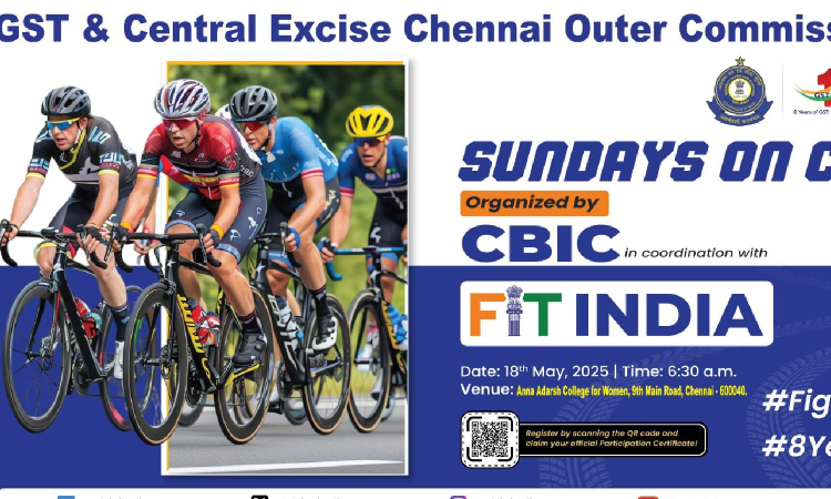 Chennai Outer Commissionerate hosts cyclathon to mark pre-GST day