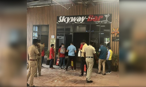 Fire breaks out at Chennai Airport metro station bar; No disruption to train services Fire breaks out at Chennai Airport metro station bar; No disruption to train services